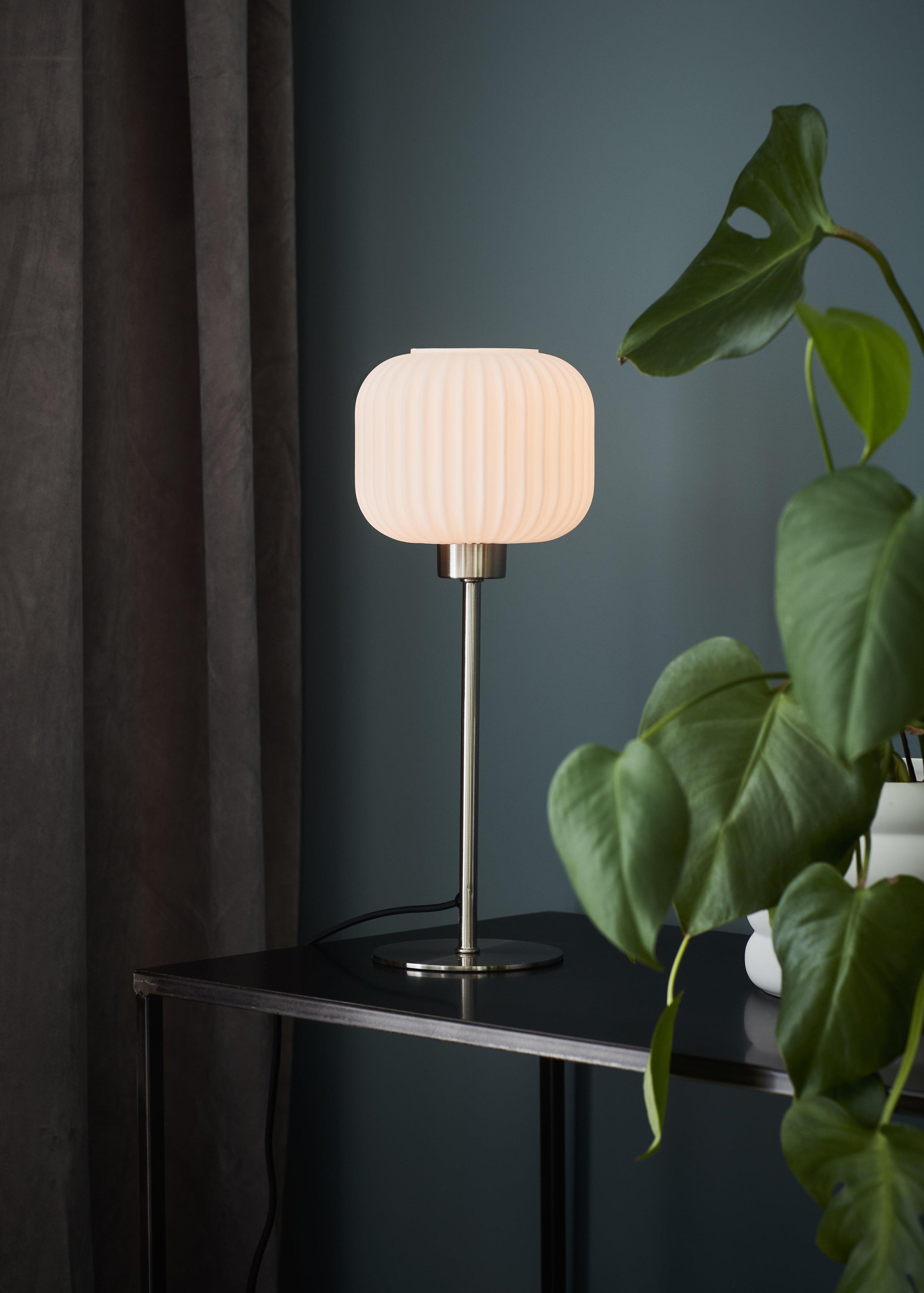 SOBER bordslampa Small 1L Steel/White