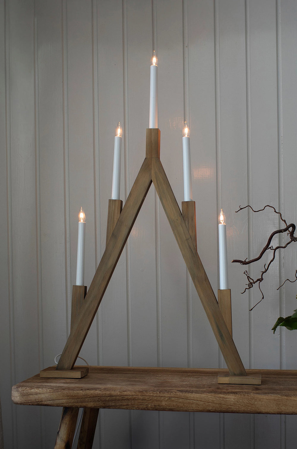 Markslöjd Bjurfors 5L kynttelikkö Stained Brown