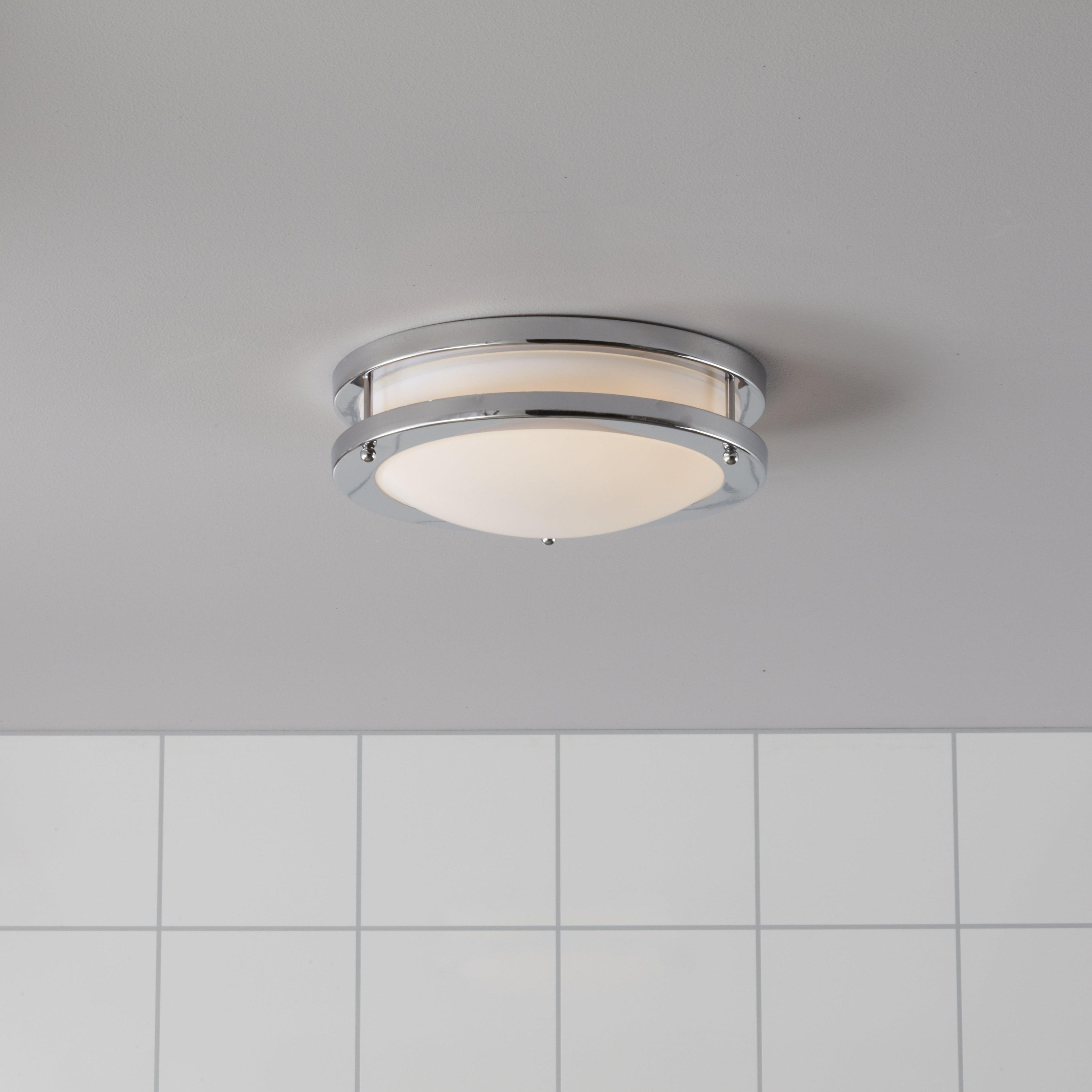 TÄBY LED plafond Chrome/White IP44