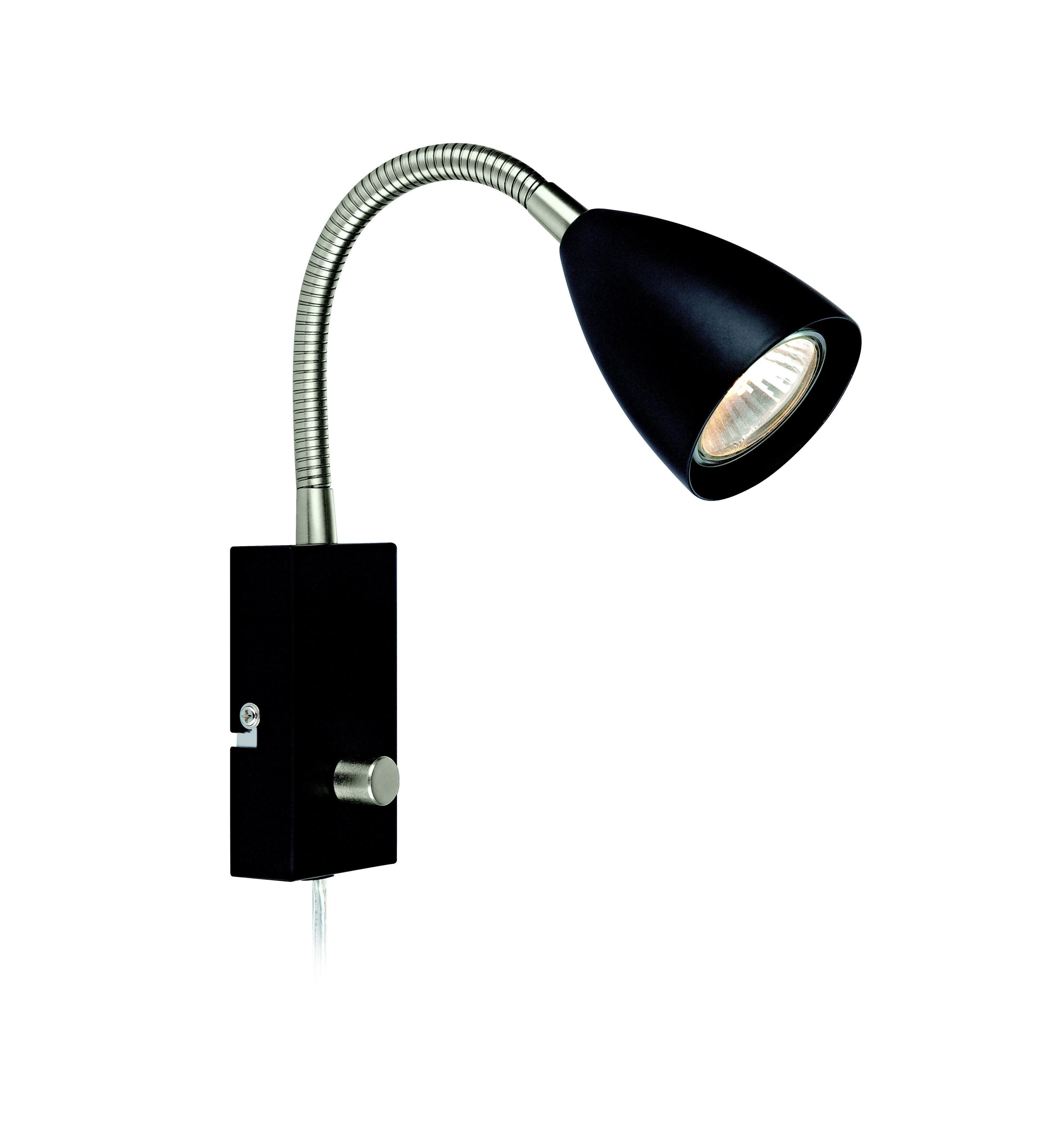 CIRO vägglampa Flex 1L Black/Steel