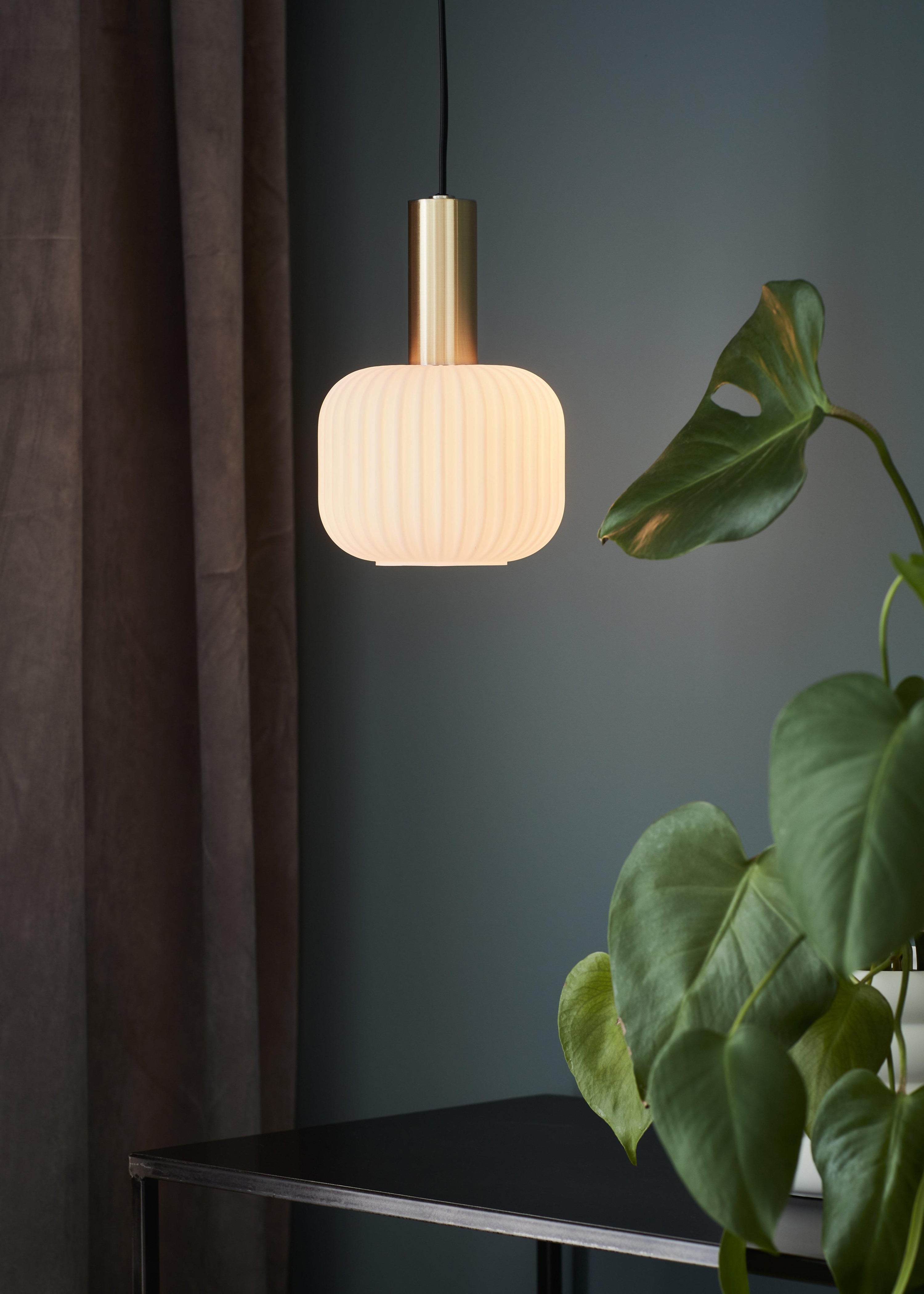 SOBER taklampa Small 1L Brushed Brass/White