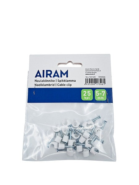 Airam NAULAKIINNIKE 5-7 MM 25 KPL/PSS