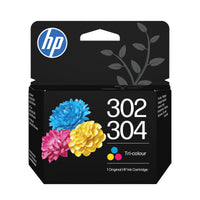 HP 302/304 mustekasettipakkaus, musta ja kolmivärinen – 1