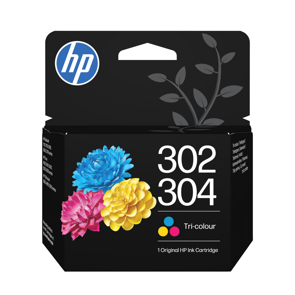 HP 302/304 mustekasettipakkaus, musta ja kolmivärinen – 1