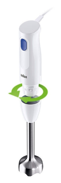 Braun MQ10.201MWH MultiQuick 1 sauvasekoitin ja teholeikkuri, 350 ml, valkoinen – kuva 2