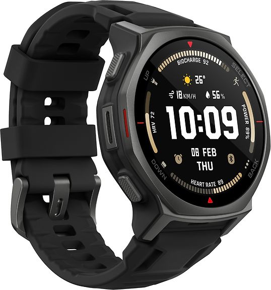 Amazfit T-Rex 3 Pro 44 mm älykello, Tactical Black