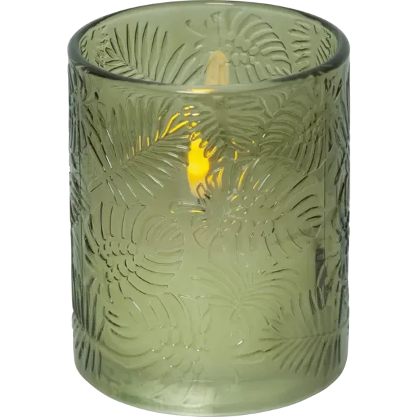 Star trading LED pöytäkynttilä Flamme Leaf 12,5cm vihreä
