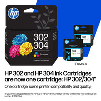 HP 302/304 mustekasettipakkaus, musta ja kolmivärinen – 9
