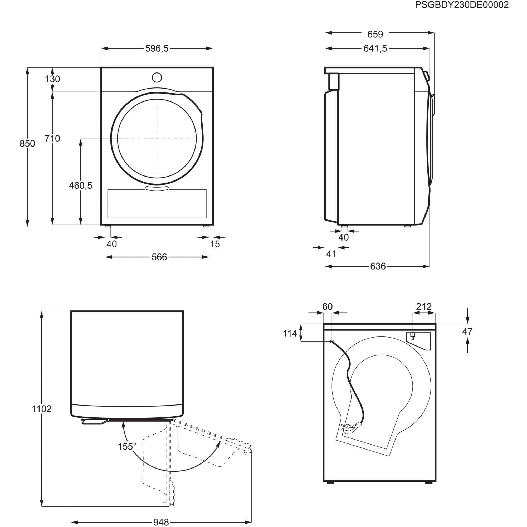Electrolux 600 GentleCare kuivausrumpu (EDI622E95E)