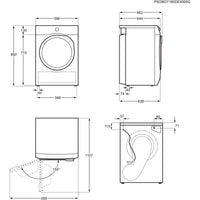 Electrolux 600 SensiCare kuivausrumpu (EW6D4183W1)