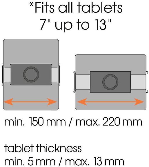 Vogel's TMS 1050 Tablet Dashboard Pack kiinnike – kuva 2