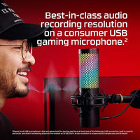 HyperX QuadCast 2 S USB-mikrofoni, musta – kuva 10