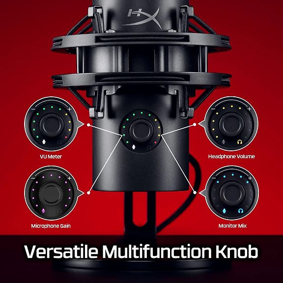 HyperX QuadCast 2 S USB-mikrofoni, musta – kuva 13