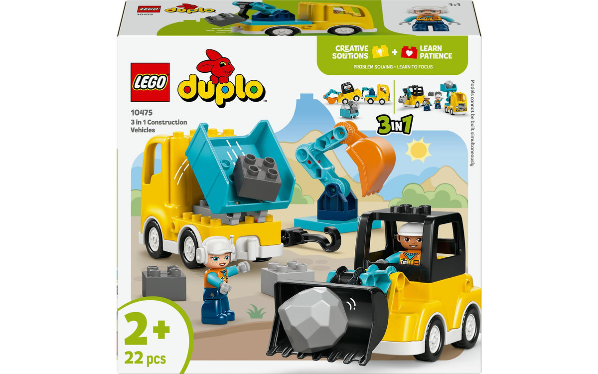 LEGO DUPLO Town 10475 Työmaa-ajoneuvot 3in1, kuva 1