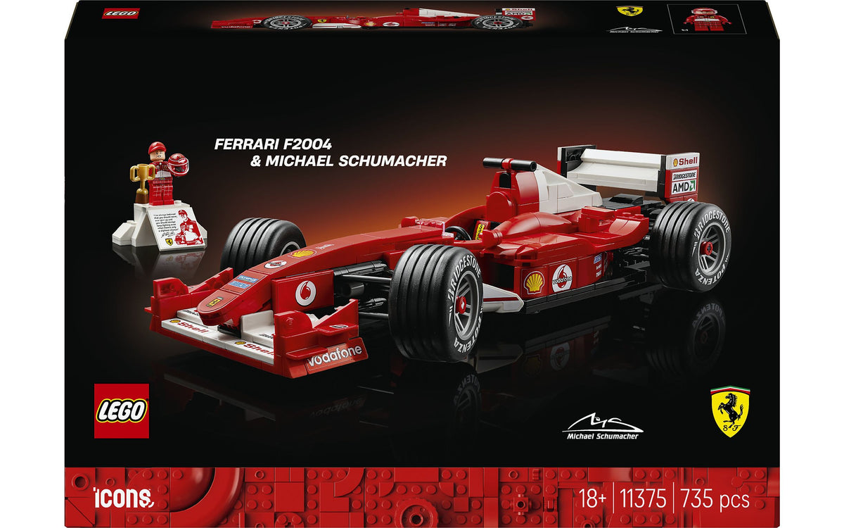 LEGO Icons 11375 Ferrari F2004 ja Michael Schumacher – kuva 1