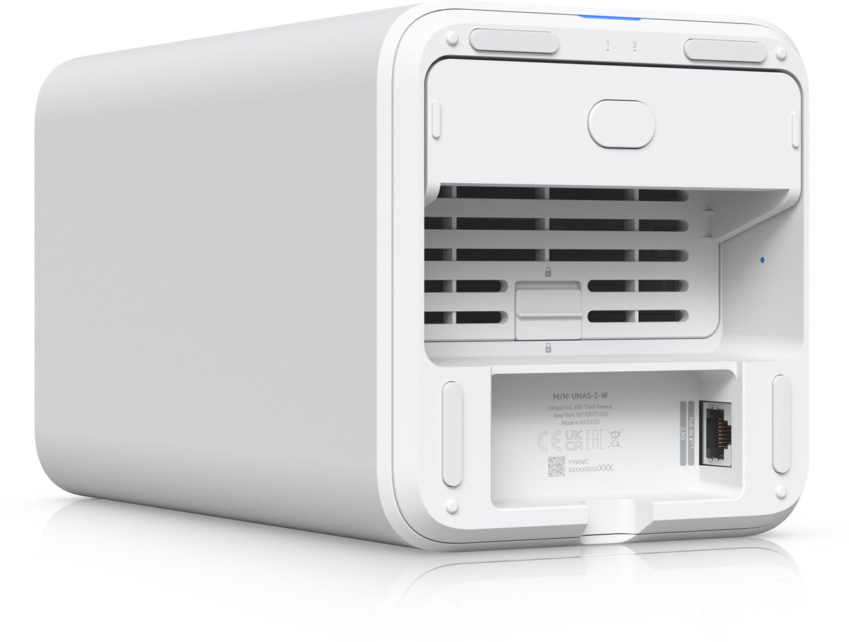 Ubiquiti UNAS-2-W verkkolevypalvelin, valkoinen – 7