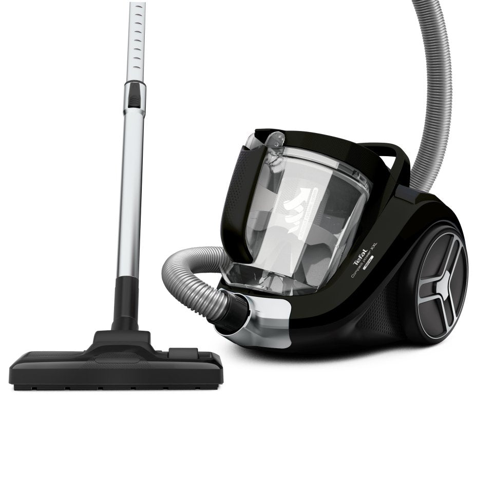 Tefal Compact Power XXL Cyclonic Animal Car pölynimuri, pölypussiton, musta