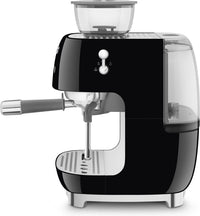 Smeg EGF03BLEU -espressokeitin kahvimyllyllä, musta 3