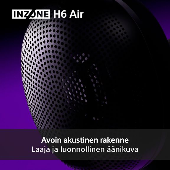 Sony INZONE H6 Air langalliset avoimet pelikuulokkeet – kuva 3