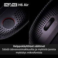 Sony INZONE H6 Air langalliset avoimet pelikuulokkeet – kuva 9