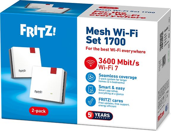 FRITZ!Mesh 1700 Mesh-järjestelmä, 2-pack