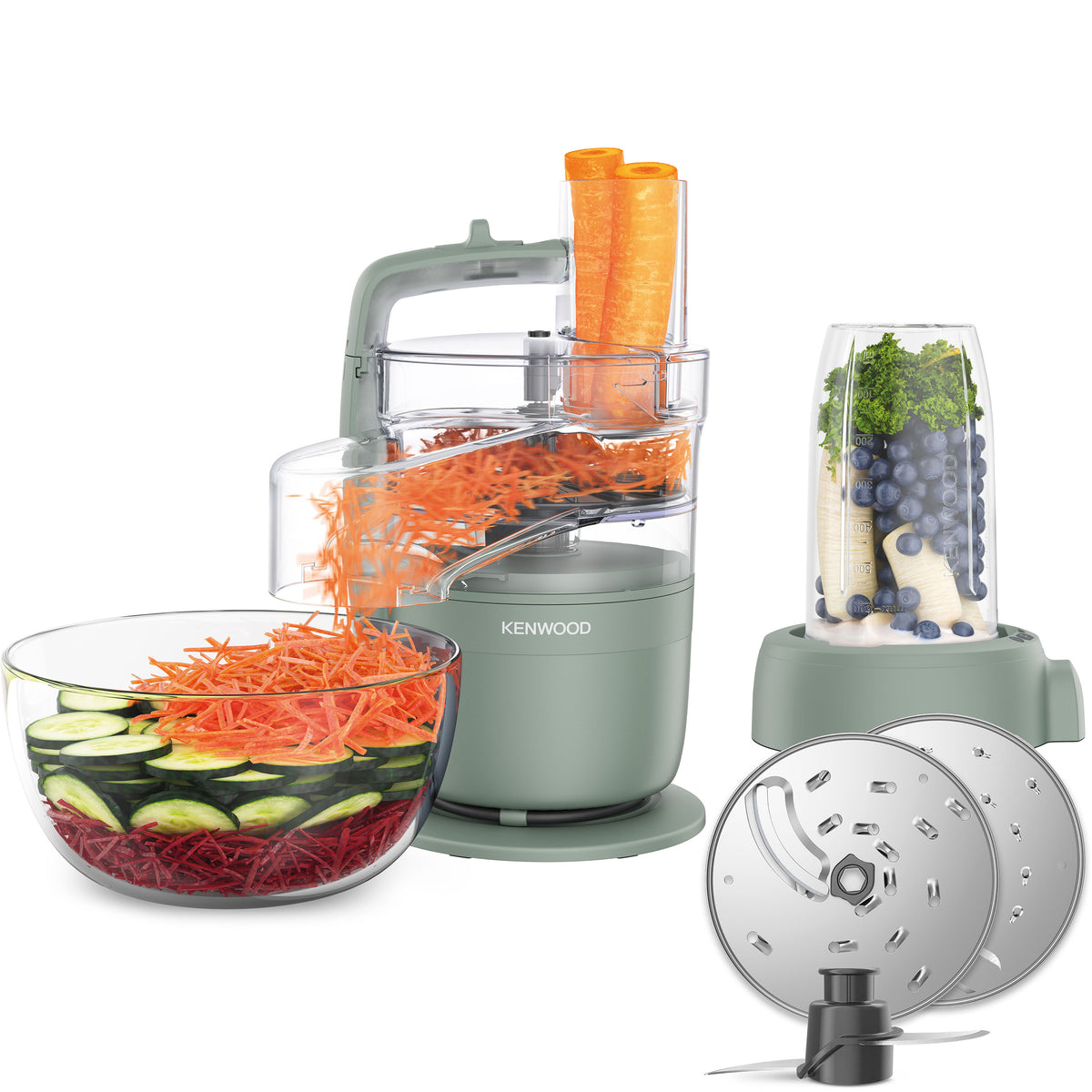Kenwood FDP23.380GR MultiPro GO Blend monitoimikone, eukalyptyksenvihreä – kuva 1