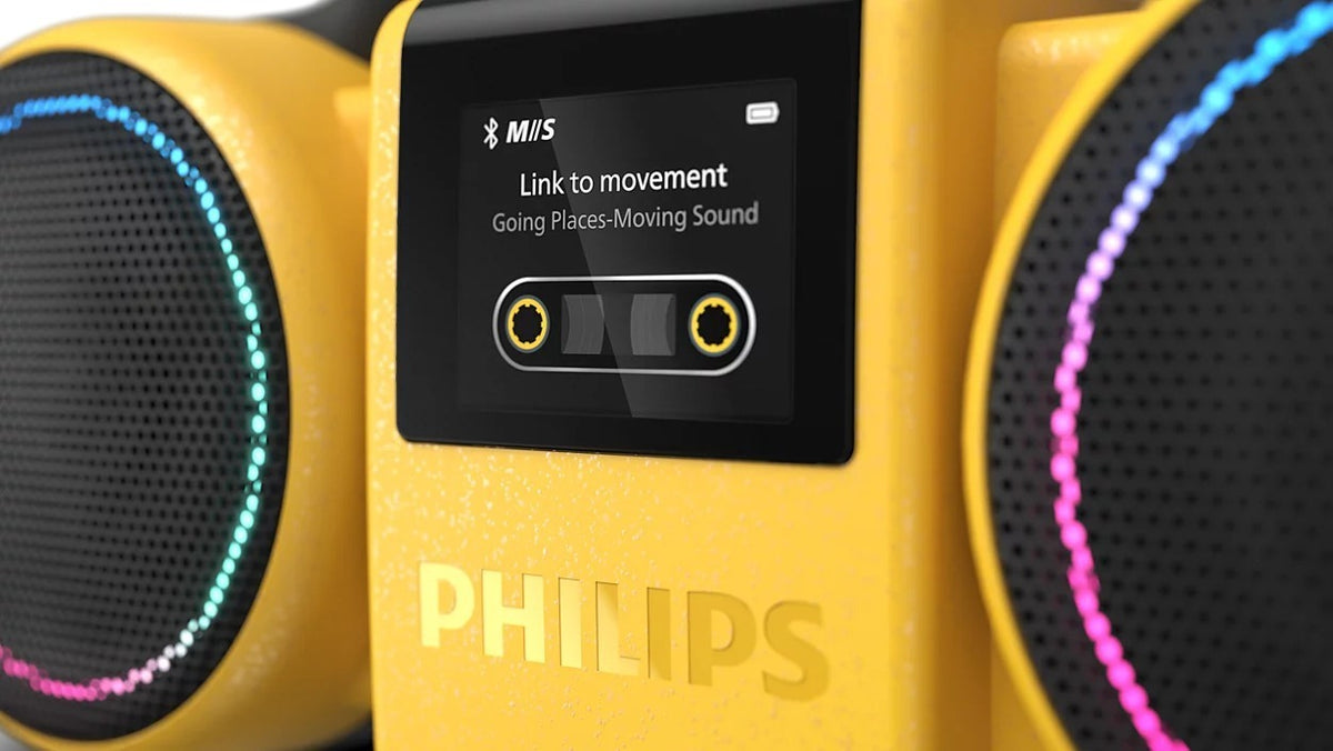 Philips Moving Sound The Roller TAMS60Y/00 kannettava boomblaster, keltainen – kuva 3