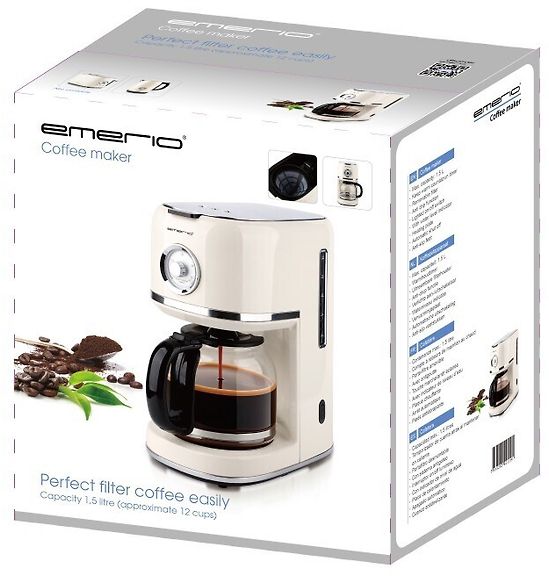 Emerio retro kahvinkeitin, beige – kuva 4