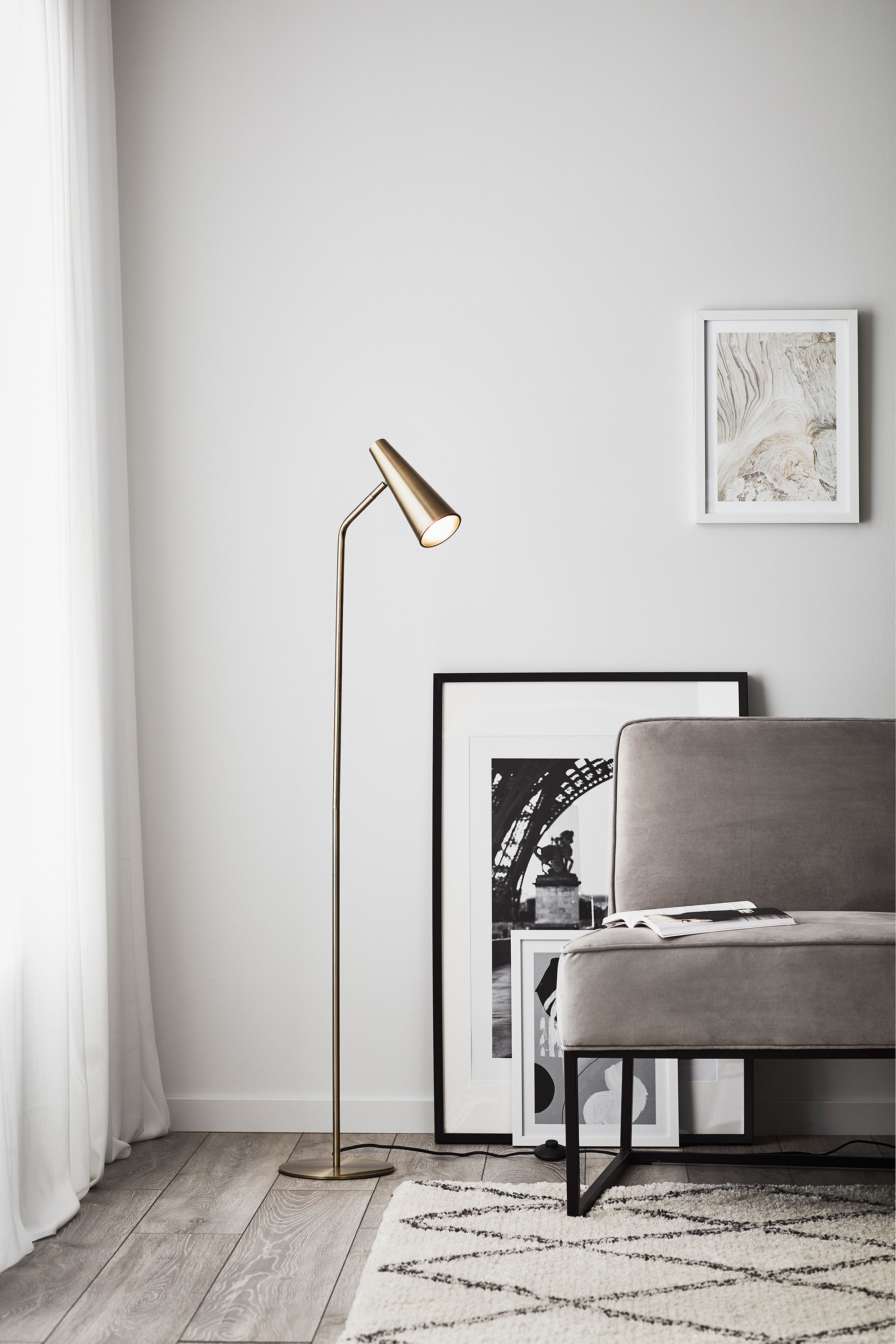 PEAK golvlampa 1L Antique