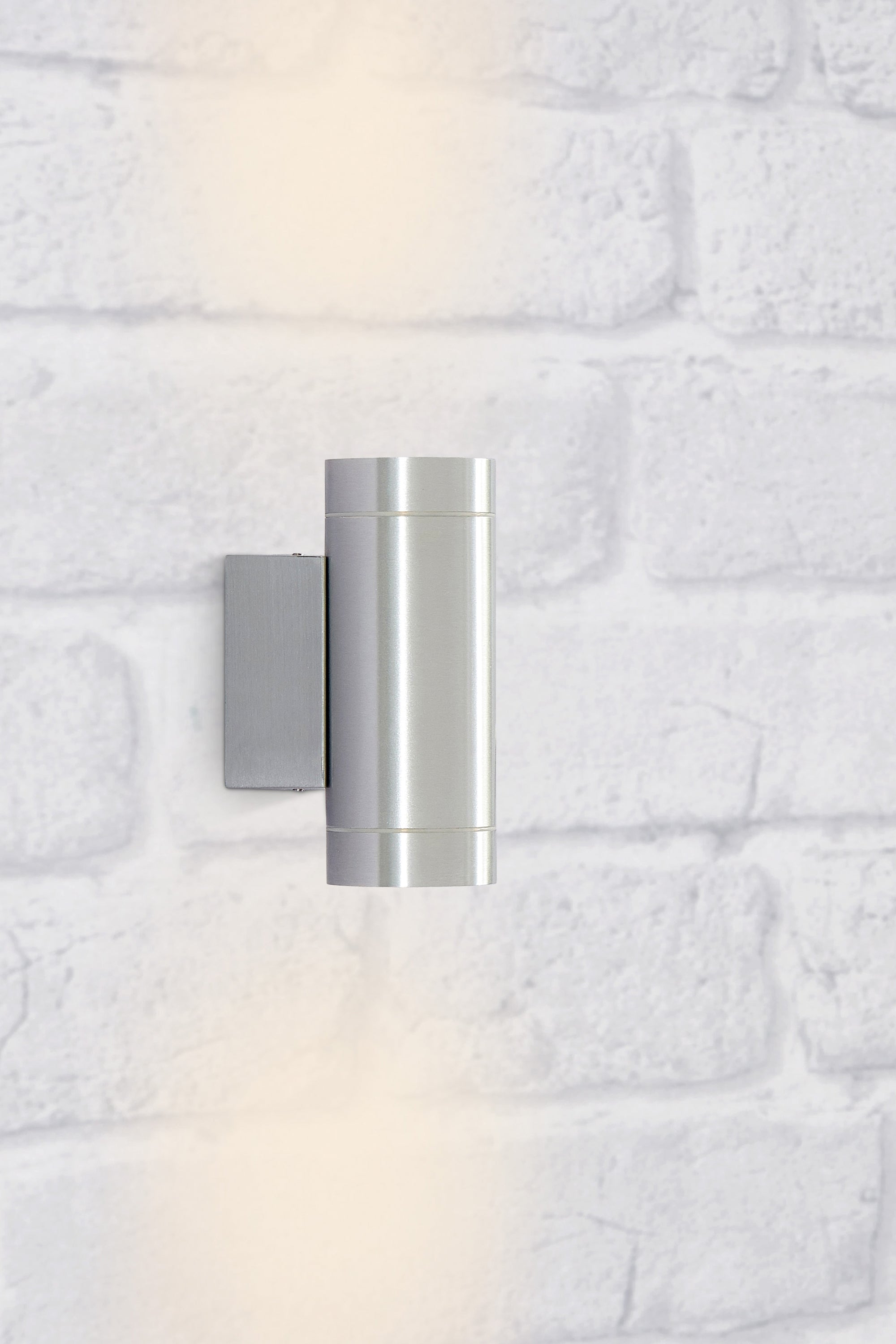 PIPE vägglampa 2L Aluminium IP44