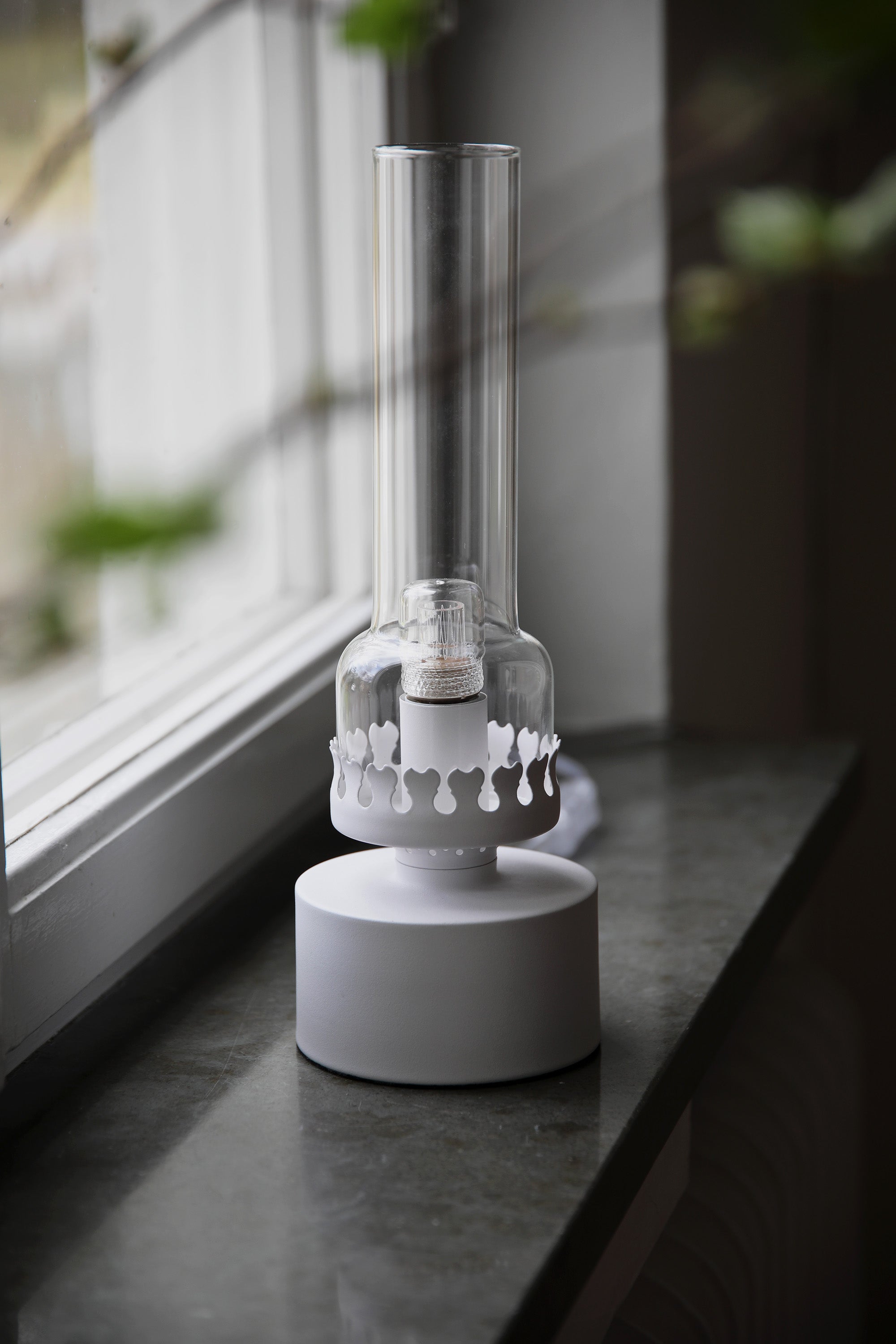 KANDELLA bordslampa 1L Sandy White/Clear