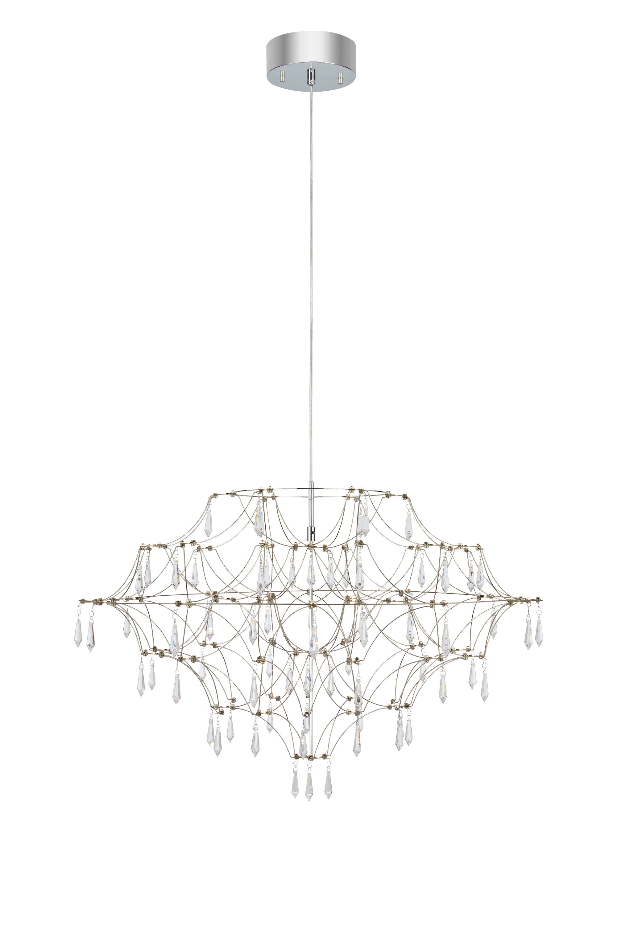 EFESOS takkrona 80cm Steel/Clear