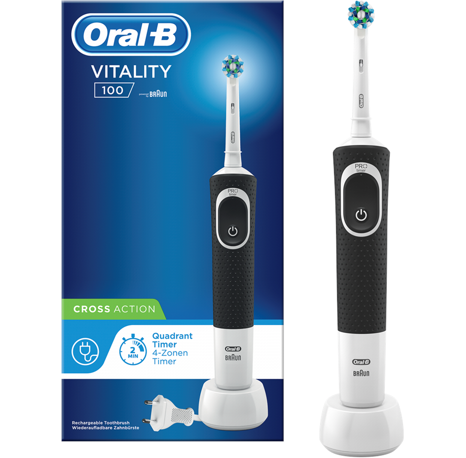 Braun Oral-B Vitaly 100 hammasharja Black - E-store.fi