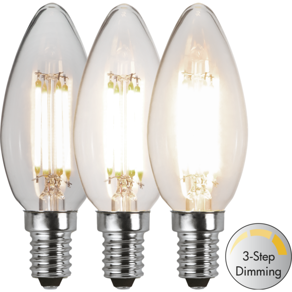 LED-lamppu 470/235/50lm - E14 3-step dimming - E-store.fi