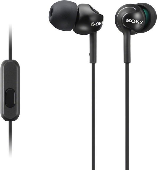 Sony MDR-EX110APB EX Series -nappikuulokkeet mikrofonilla, musta