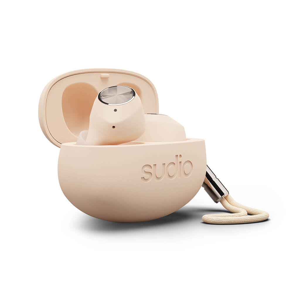 Sudio T2 ANC True Wireless bluetooth hörlurar Sand