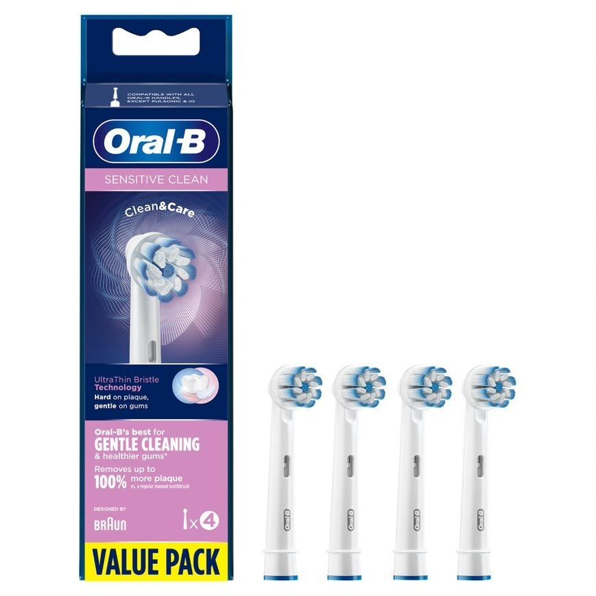Oral-B Sensitive Clean 4-pack vaihtoharjaa - E-store.fi