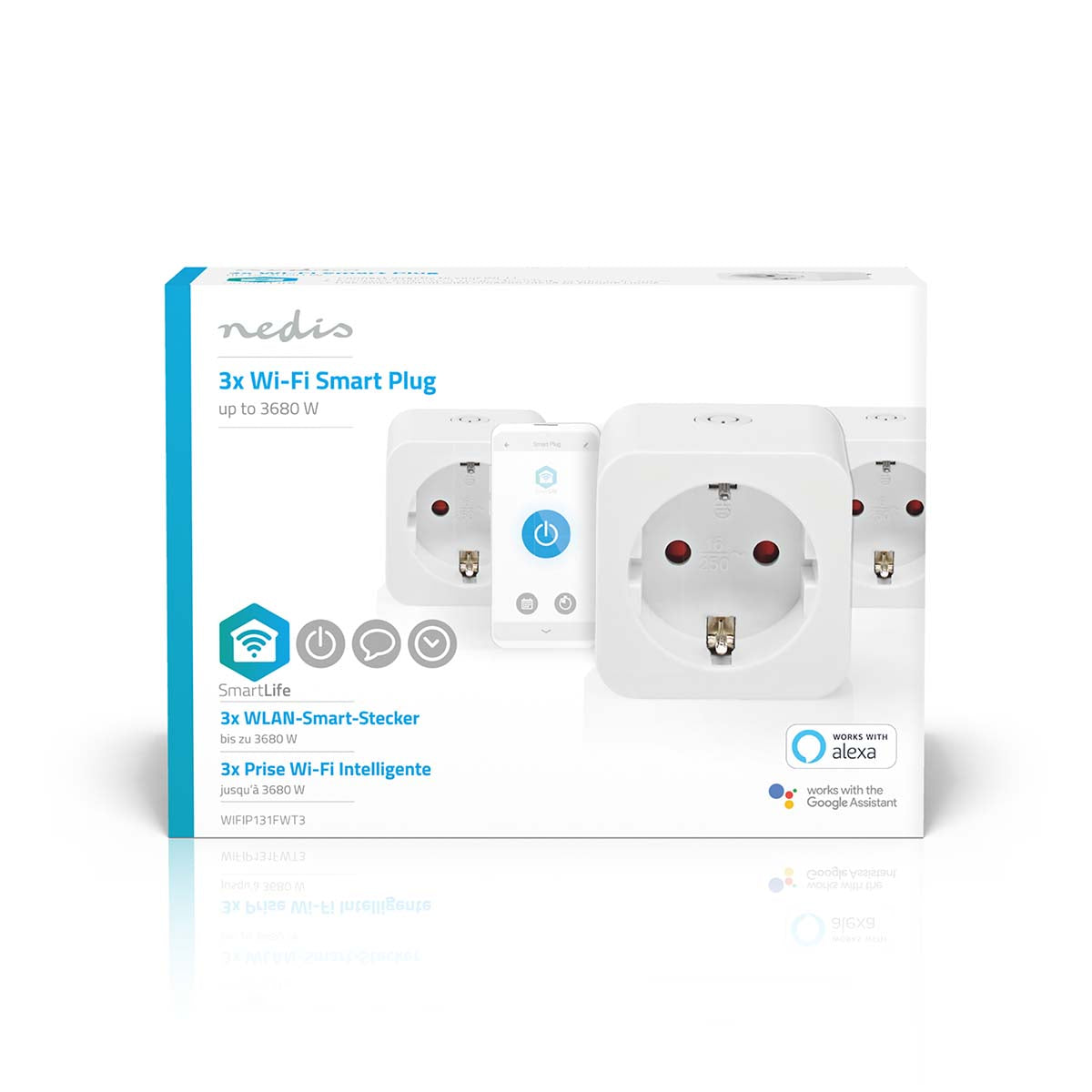 SmartLife Smart Plug - WiFi 3-pack