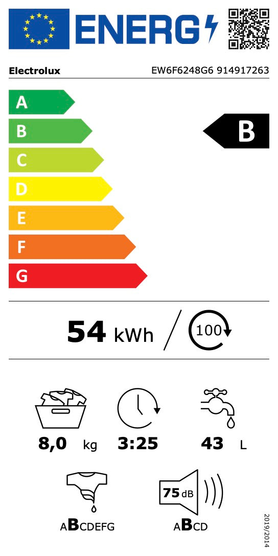 Electrolux tvättmaskin 8kg