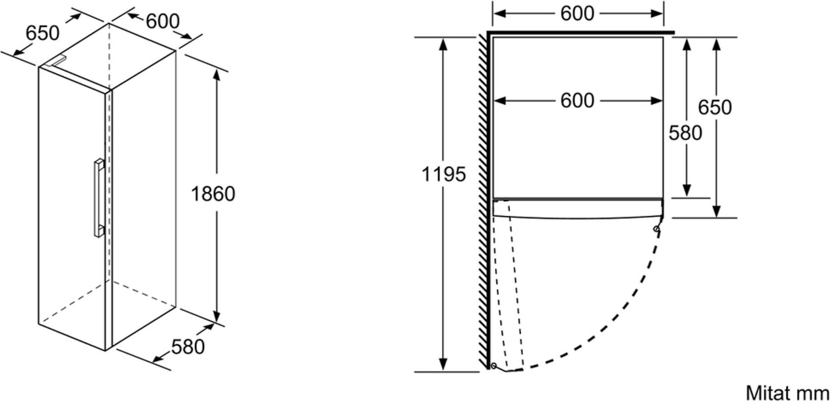 Bosch KSV36NWEQ kylskåp