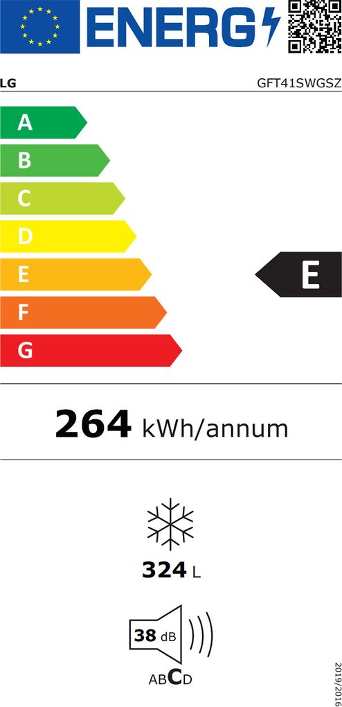 LG GFT41SWGSZ kaappipakastin