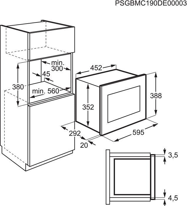 Eletrolux LMS2173EMX integrerad mikro 60cm