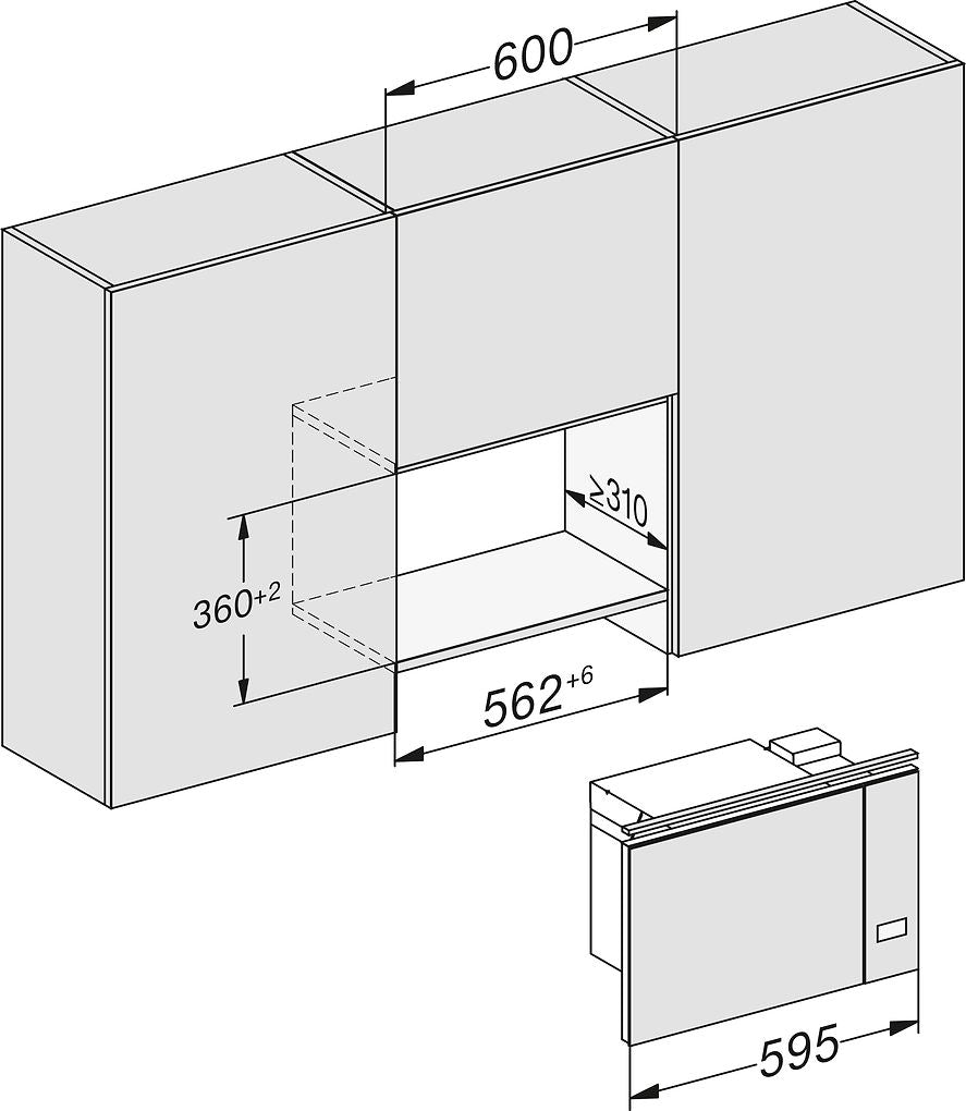 Miele M 2230 integrerad mikrovågsugn 60cm