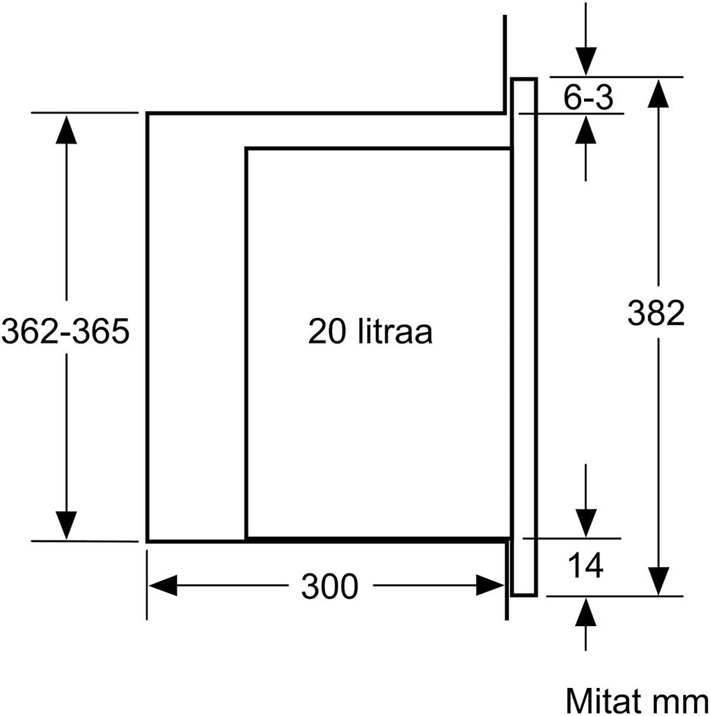 Bosch BFL520MW0 Serie 4 integrerad mikrovågsugn 60cm