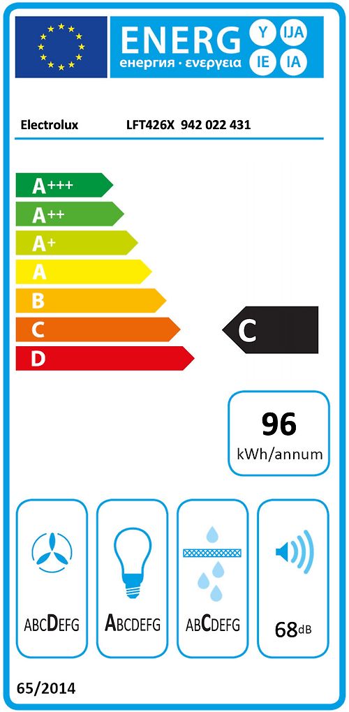 Electrolux LFT426X liesituuletin 60cm