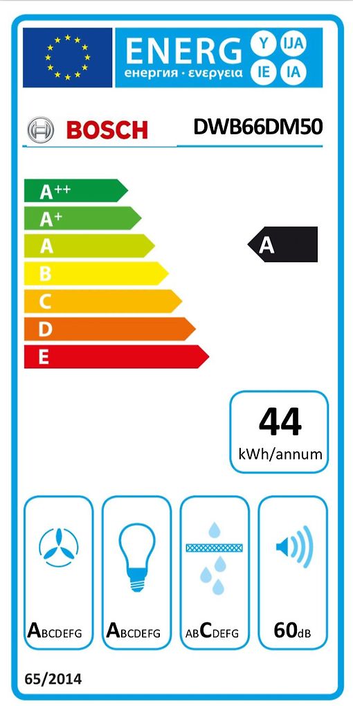 Bosch DWB66DM50 Serie 4 spisfläkt 60cm