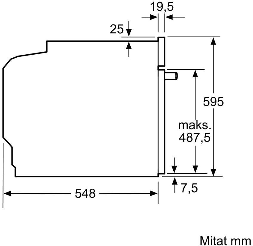 Bosch HBA533BS0S uuni teräs