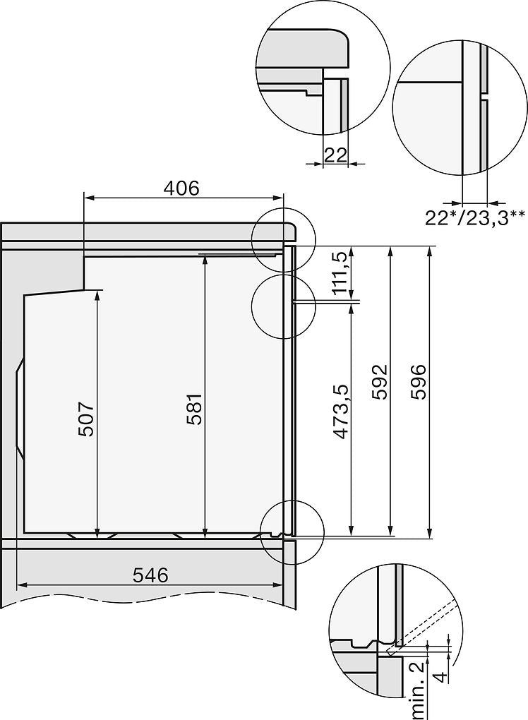 Miele H 2265-1 BP Active - ugn, stål