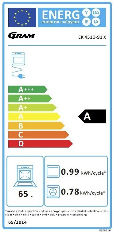 Gram EK 4510-91 X keramisk spis 50cm stål