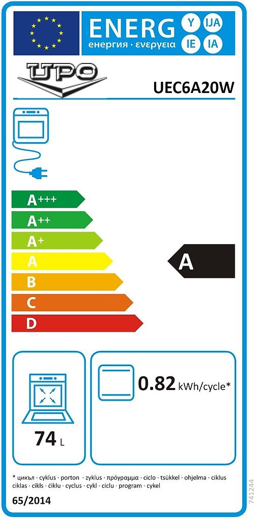 Upo UEC6A20W keramisk spis 60cm